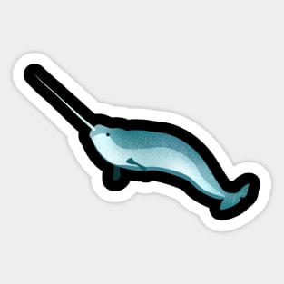 Majestic Narwhal Sticker